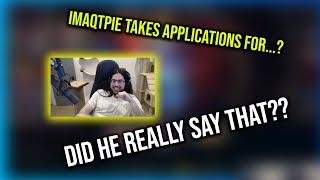 IMAQTPIE TAKES APPLICATIONS FOR...