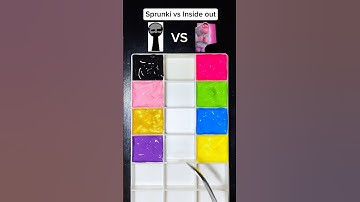 Inside out vs Sprunki, color mixing   #insideout2 #sprunki #colormixing #satisfying #asmr