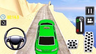 Mountain Desert Car Taxi Hill Climb Race | Car Games | Car Driving Game | Green Car Taxi 3D screenshot 3