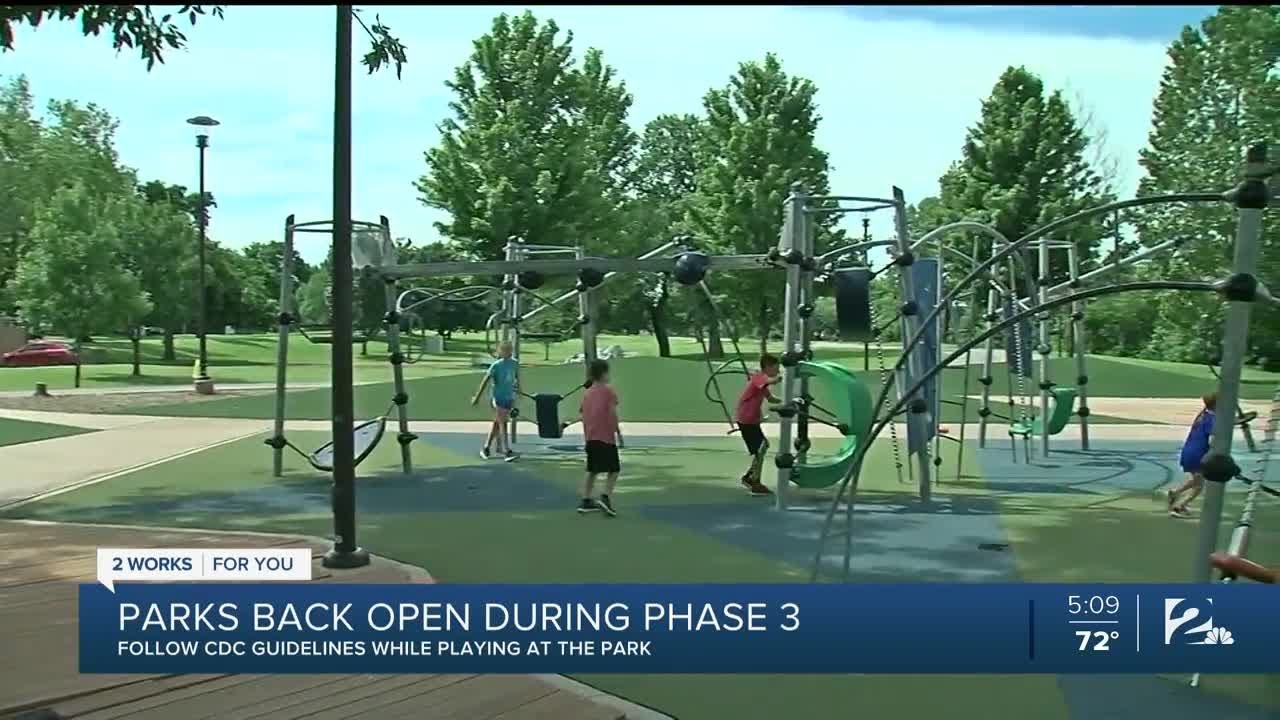 Phase 3 Tulsa city park playgrounds and splash pads reopen YouTube