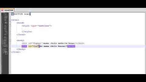 HTML Bangla Video tutorial part 25