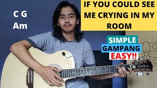 Chord Simple Gdanang if You Could See Me Crying In My Room  Arash Buana tutorial Gitar