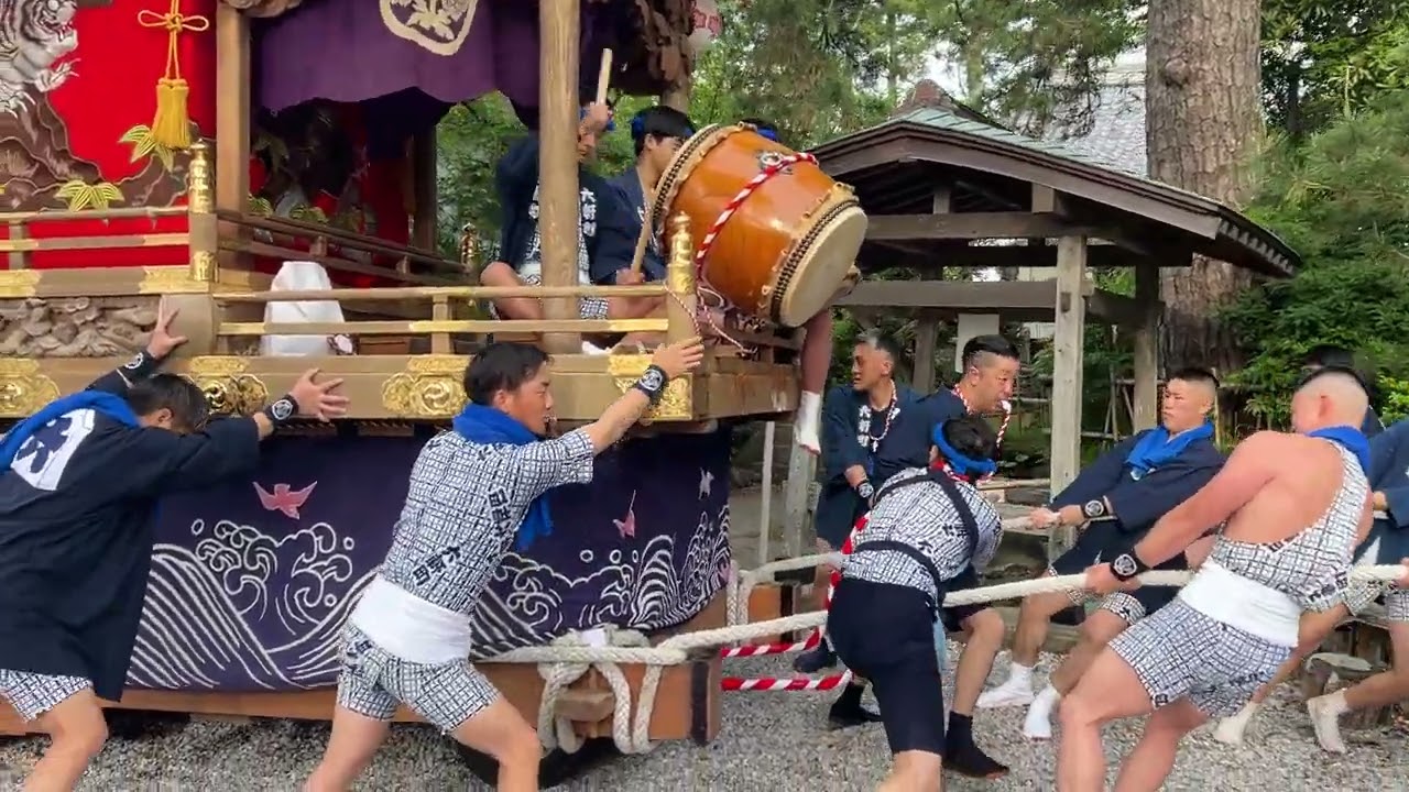 2025 館山 六軒町 山車幕お披露目1