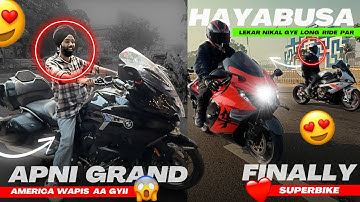 Apni Grand America Wapis aa gyi 😍 Phir se Delhi to Goa ❤️ Hayabusa leke Long Ride par nkl gye 🔥