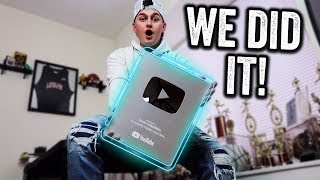 YouTube SILVER Play Button - 100,000 Subscriber Creator Award Unboxing