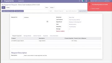How to Manage Employee Request for Equipment & IT Operations | Odoo Apps Feature #odoo #Employee
