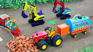 Diy tractor mini Bulldozer to making concrete road | Construction Vehicles, Road Roller #24