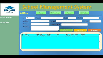 Create School Management System in Excel || Automated School Management System VBA
