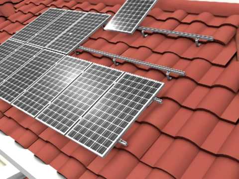 Clenergy PV-ezRack SolarRoof Pro - YouTube