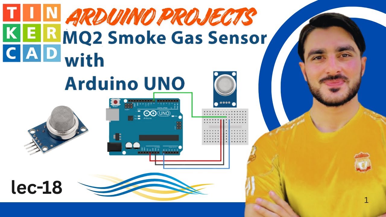 Lec-18: Gas Detector using Gas Sensor & LED | Arduino | Block & Text ...