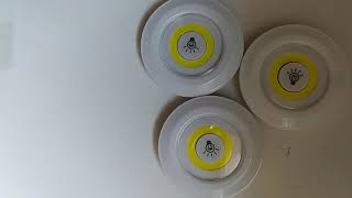 Uzaktan Kumandalı Pilli Spot Led Lamba Kablosuz Pilli Beyaz 3 Ad