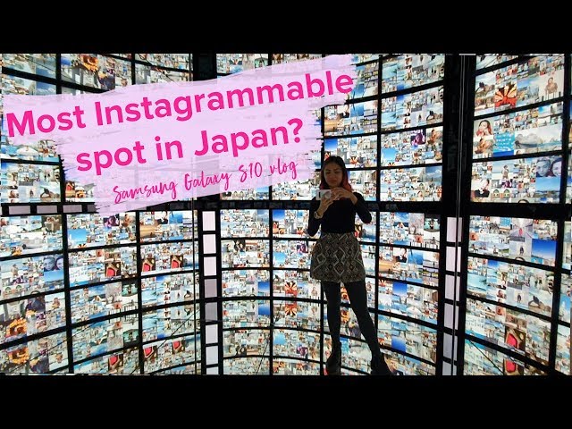 Samsung Harajuku Japan Galaxy S10 vlog: IG-worthy infinity room + Japan gadget finds class=