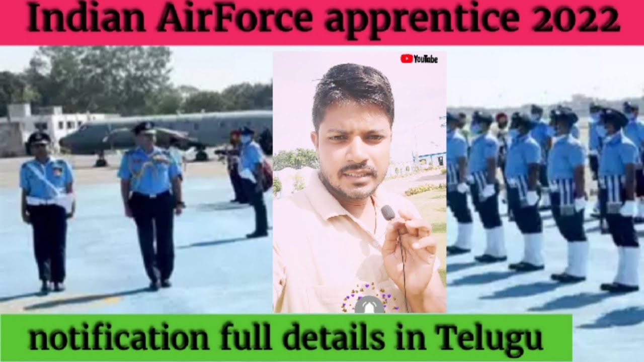 Indian Airforce apprentice notification 2022 full details in Telugu@Sky Job updates.
