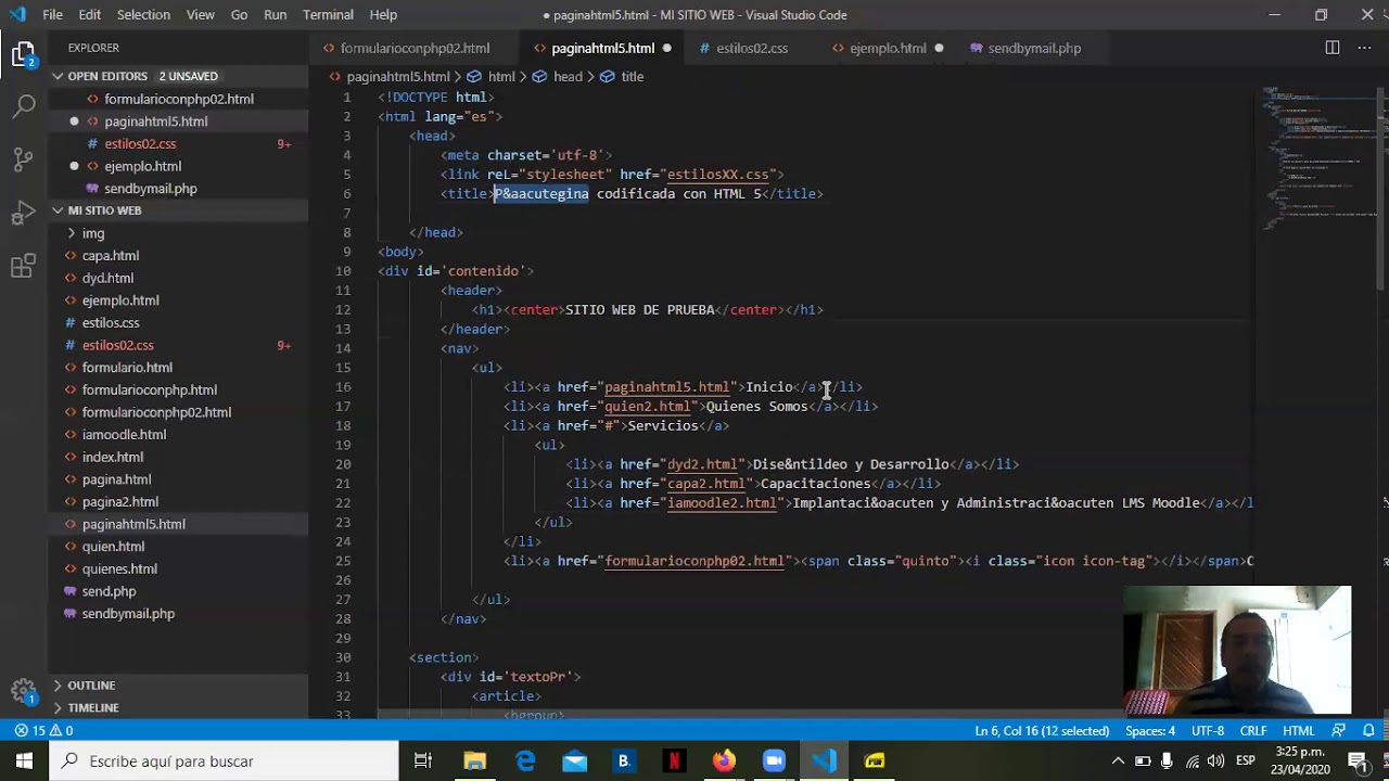 HTML 03 HTML5 + CSS - YouTube