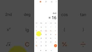 How To Raise To The Power Of 2 On A Mobile Calculator shorts