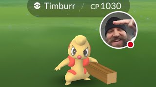 I got 1 hundo 🥳 #pokemon #pokemongo #shiny #shinypokemon #timburr #ti