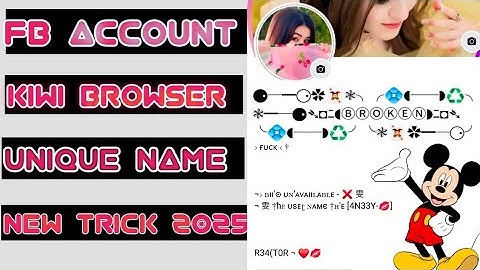 HOW TO MAKE 💝 UNIQUE NAME FACEBOOK ACCOUNT CHANGE WITHOUT UPDATE NEW METHOD FULL WORKING TRICK 2025✅