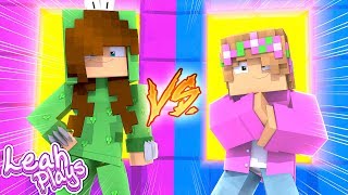 Minecraft Little Leah Plays - Portal To Boy Little Kelly Vs Portal To Girl Little Lizard