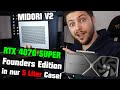 Rtx 4070 super founders edition in nur 5 liter case  midori v2 mini itx computer sff mastab 2024