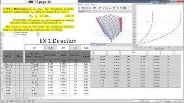 CSI ETABS - 09 - Verhaalverplaatsing, verhaaldriftcontrole als UBC 97 | Deel 2