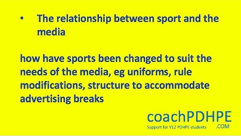 HSC PDHPE Option 2 the relationship between sport and the mass media Q3