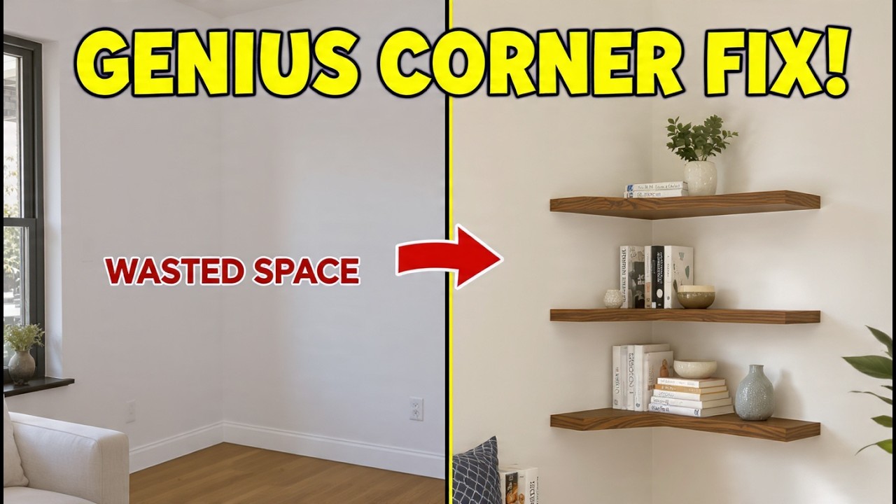 Stop Wasting Corners! This 100LB Floating Shelf Is a Game Changer 💪