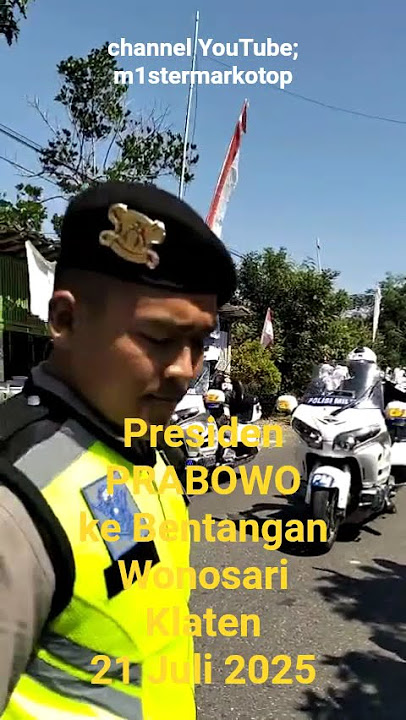 Presiden Prabowo di Bentangan Wonosari Klaten #sosial