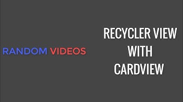 How to use RecyclerView with CardView using Fragment