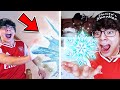 GETTING ELSA’S ICE POWERS (FROM FROZEN MOVIE)!! *I FROZE MY BROTHER*