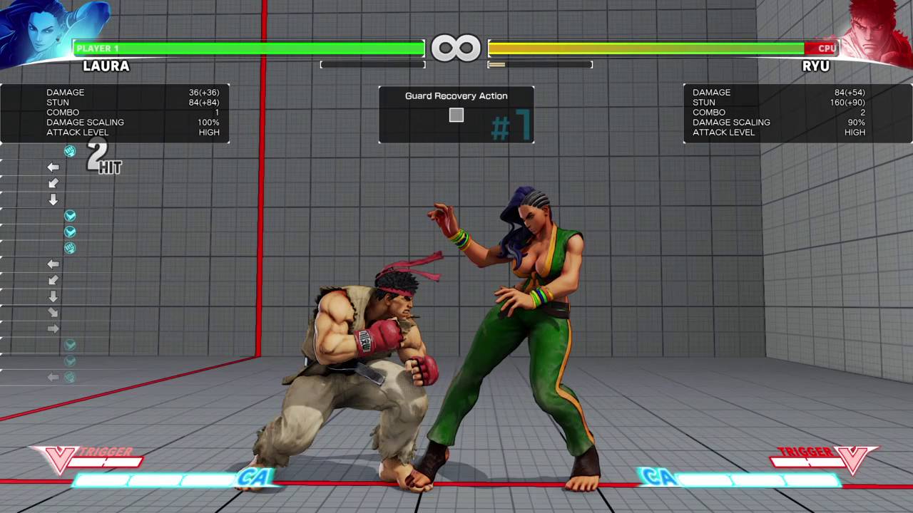 STREET FIGHTER V laura lp bolt strike pressure