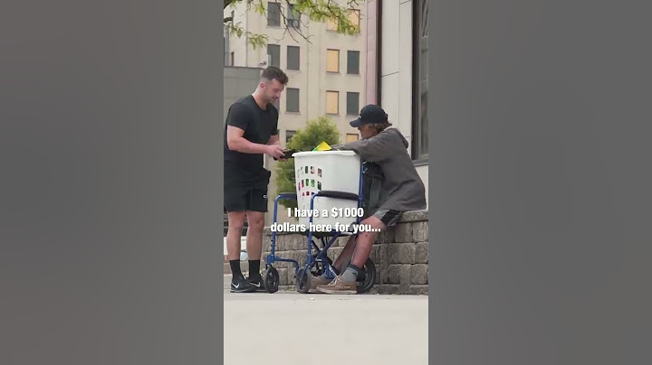 Giving a homeless man $1000 and THIS happened ❤️