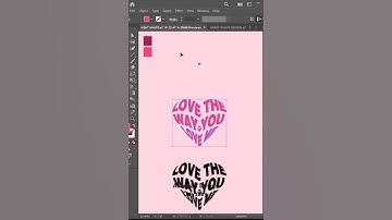 How To Design a 3D Heart Text Effect in Illustrator | Warping Tutorial for Stunning Typography