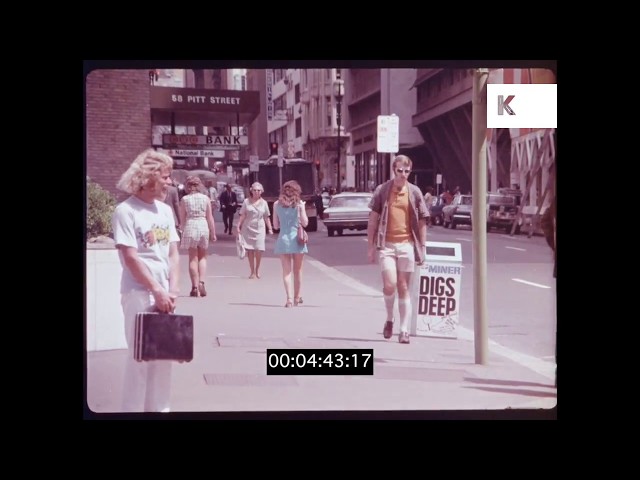 1970s Sydney Streets, Australia in HD from 35mm class=