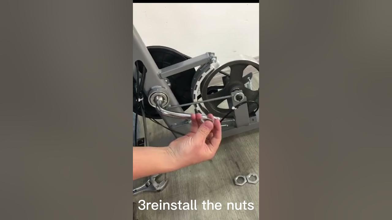 YOSUDA Recumbent Bike RCPro How to tighten the crank2 tighten the