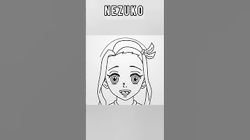 How to draw the face of Nezuko #demonslayer #drawingtutorial #learntodraw