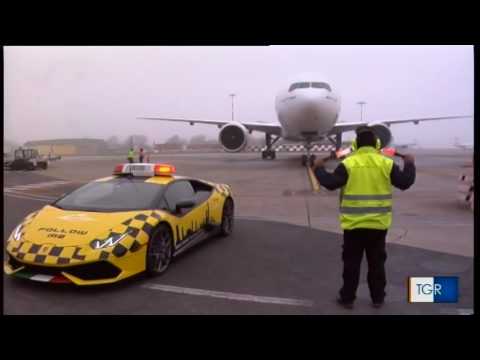 Lamborghini Follow Me  car at Bologna Airport is back!