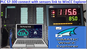 PLC S7-300 connect with WinCC Explorer V8.0 RT SCADA, temperature sensors
