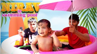 Task la Madhu Win Pannitaa!😓 - Nirav playing in Swimming Pool💥😍