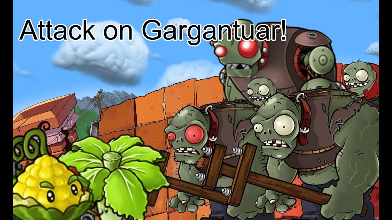 PvZ Fusion - Attack on Gargantuar! Minigame
