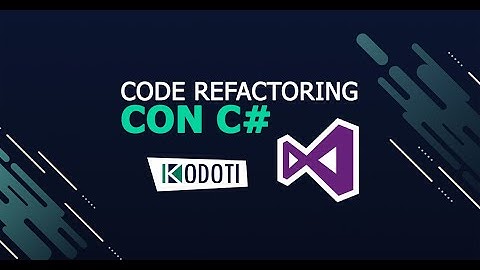 Ejemplo de refactorización de código con CSharp