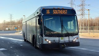 Ride On MATA Ex-Sun Tran 2009 Gillig BRT 40' 20901 On Rt 16 to Airways Transit Center
