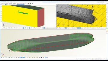 CFD Flow Domain for Ship Hulls from NAPA IGES Files