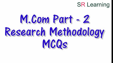 RM MCQs | M.com part 2 | IDOL | Mumbai University