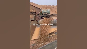 The vibrating screen machine for separating stone#vibrating #screen #stone #sand #machine #jycrusher