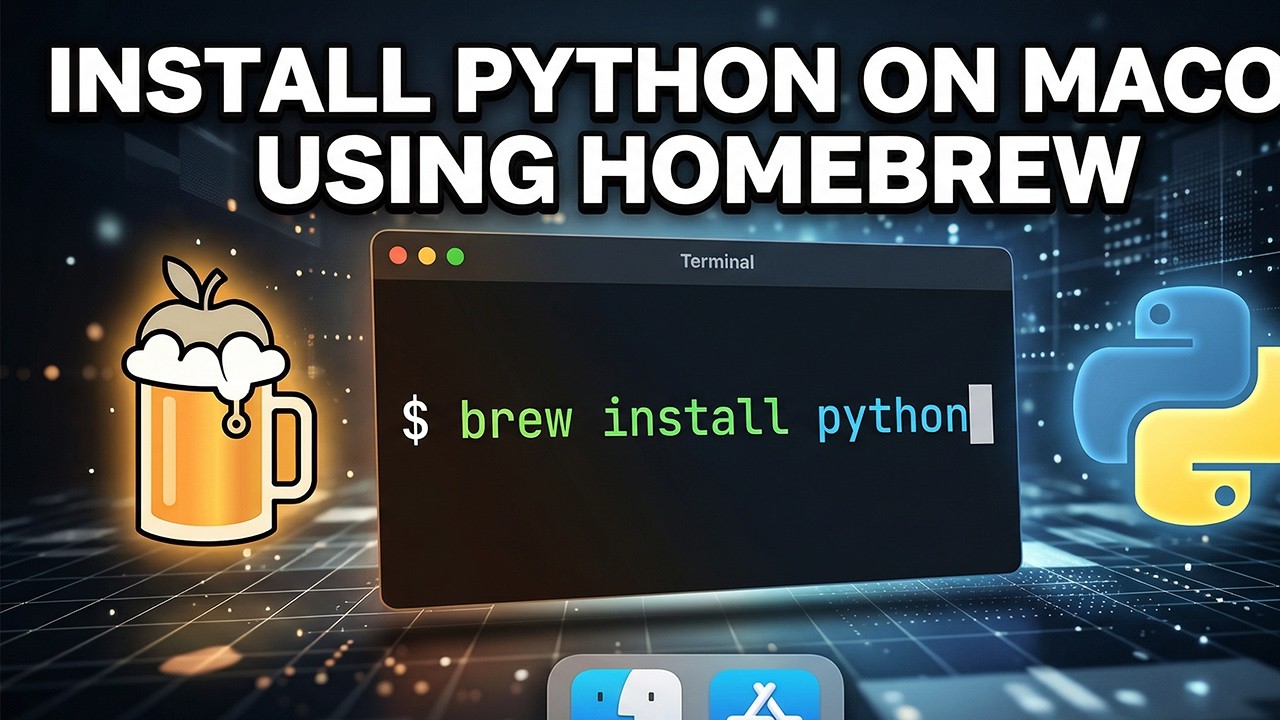 How to Install Python on macOS using Homebrew - YouTube