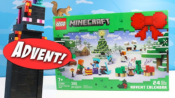 Minecraft 2025 Advent Calendar LEGO Builds an Evil Snow Golem!