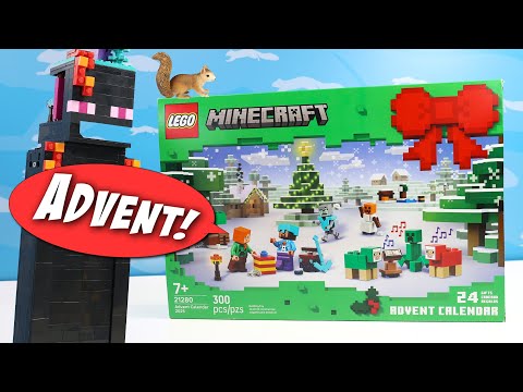 Minecraft 2025 Advent Calendar LEGO Builds an Evil Snow Golem!