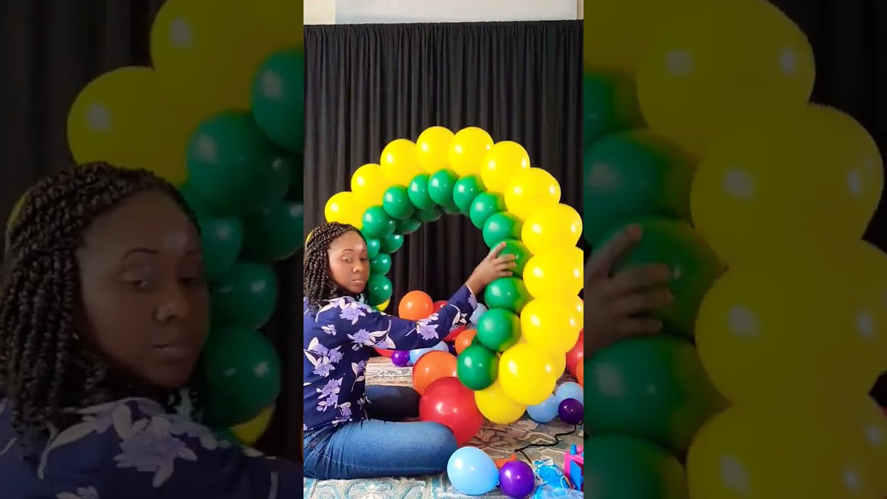 How To Rainbow Balloon Arch Shorts