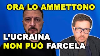 L’UCRAINA NON PUÒ FARCELA e ora andrebbero prese quelle decisioni per aiutare DAVVERO gli ucraini