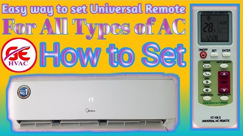 How to set Universal Remote in all type Ac in Urdu/Hindi